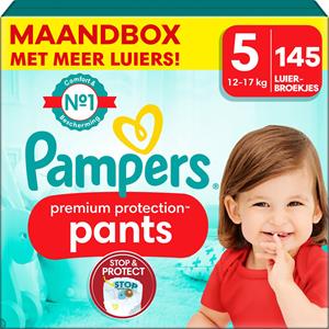 Pampers  Premium Protection Pants - Maat 5 - Maandbox - 145 stuks - 12/17 KG