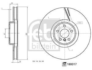 bmw remschijf 180017