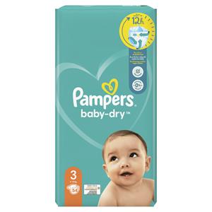 Pampers 3x  Baby Dry Luiers Maat 3 (6-10 kg) 54 stuks