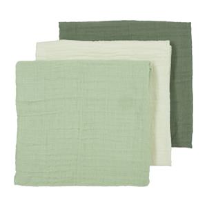 Meyco Luiers  Pre-Washed Soft Green en Forest Green 3-pack