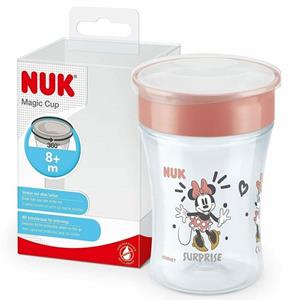 NUK Babyflasche  Disney Minnie Mouse - Magic Cup - Trinkbecher - mit Deckel - rot