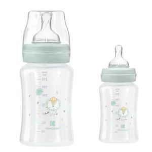 Kikkaboo Babyflasche Babyflasche PP 240 ml, Silikonsauger Größe M, Anti-Kolik, ab 3 Monaten