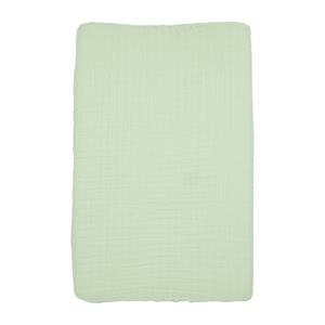 Meyco Baby Wickelauflagenbezug Uni Soft Green (1-tlg), 50x70cm