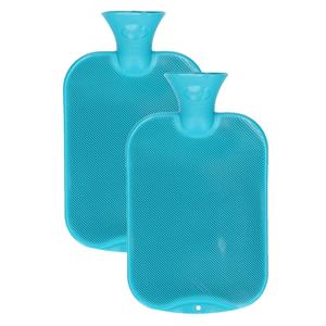 Fashy 2x stuks kruiken turquoise blauw 2 liter -