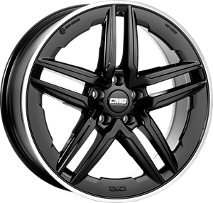 CMS WHEELS C29 AERO Zwart met gepolijste rand