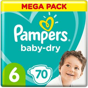 Pampers Luiers Baby Dry Maat 6 (15+) 70 Stuks