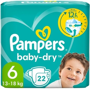 Pampers baby-dry™ Windeln Gr.6 Extra Large 13-18kg Single Pack 22St