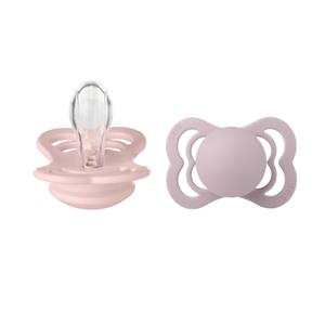 BIBS Soother Supreme Blossom & Dusky Lilac Silicone 0-6 maanden, 2st.