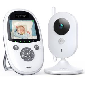 Yoton Babyphone Babyphone mit Kamera, 2.4LCD, Nachtsicht, Temperaturanzeige, Schlaflieder, VOX