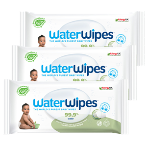 Waterwipes  Snoetenpoetser Soapberry - 3 x 60 Babydoekjes - 99,9% water *Plastic Vrij