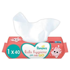 Pampers  Snoetenpoetsers - On-The-Go Kids Hygiene - 40 doekjes - 1 x 40