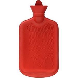Warmwaterkruik rood 2 liter -