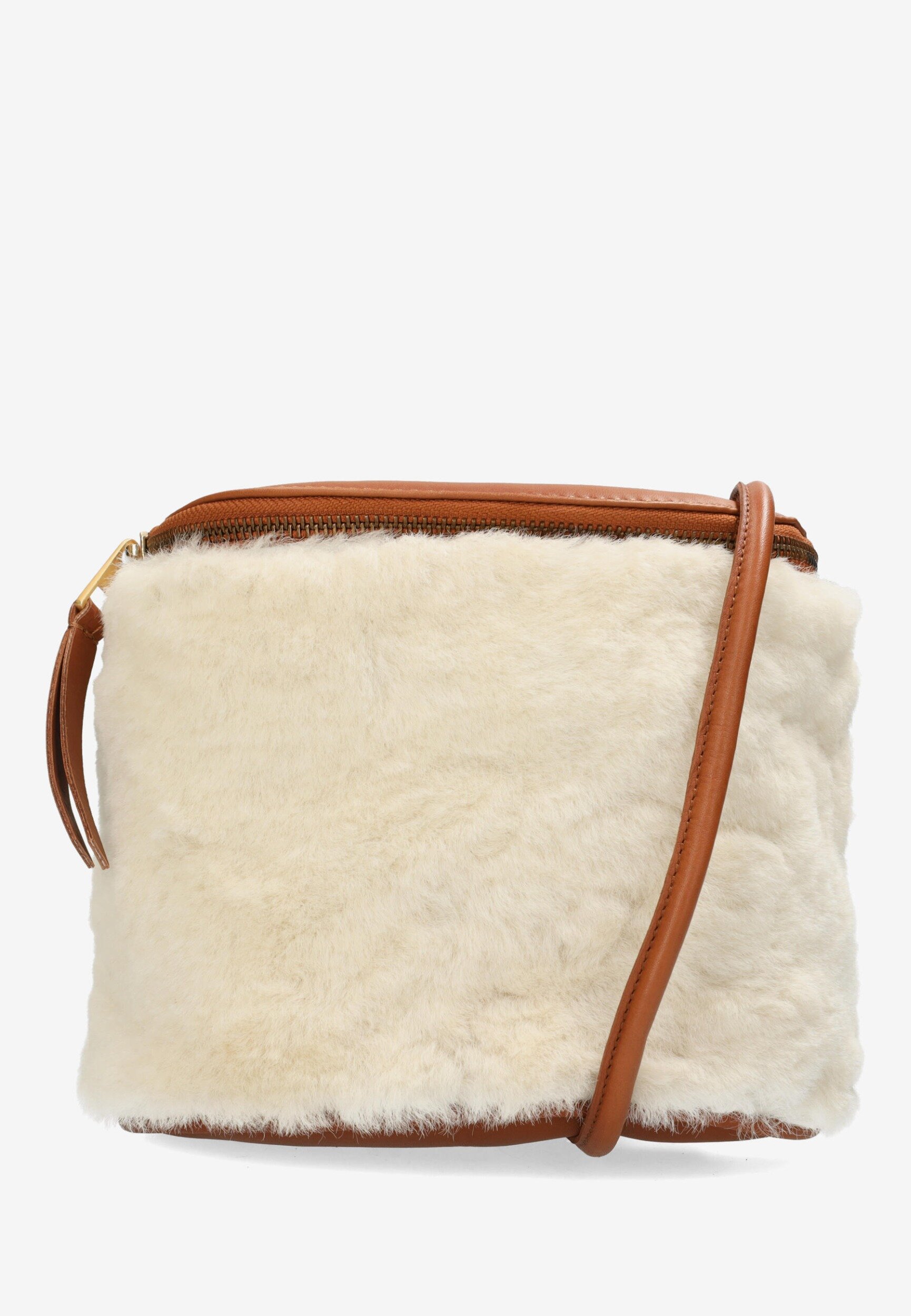 freddelabretoniere Crossbody Tas Marianneke Wit/Cognac