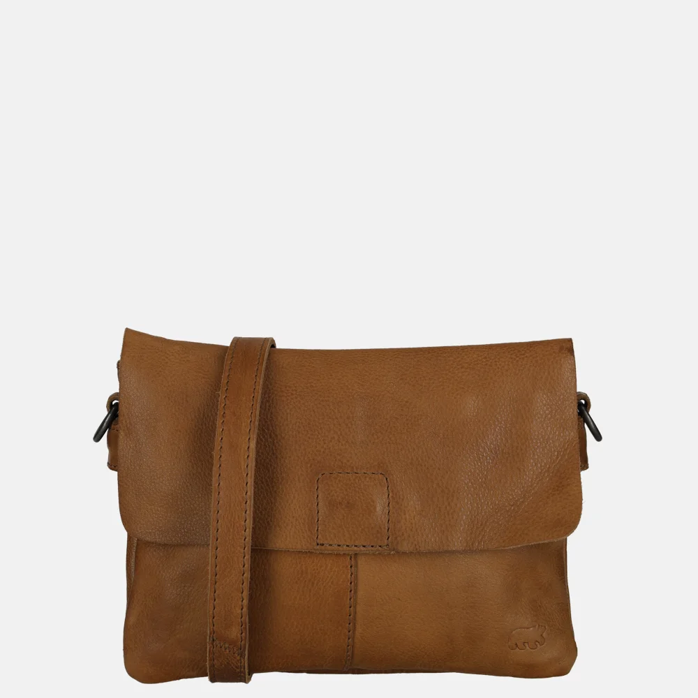 Bear Design Billy crossbody tas cognac