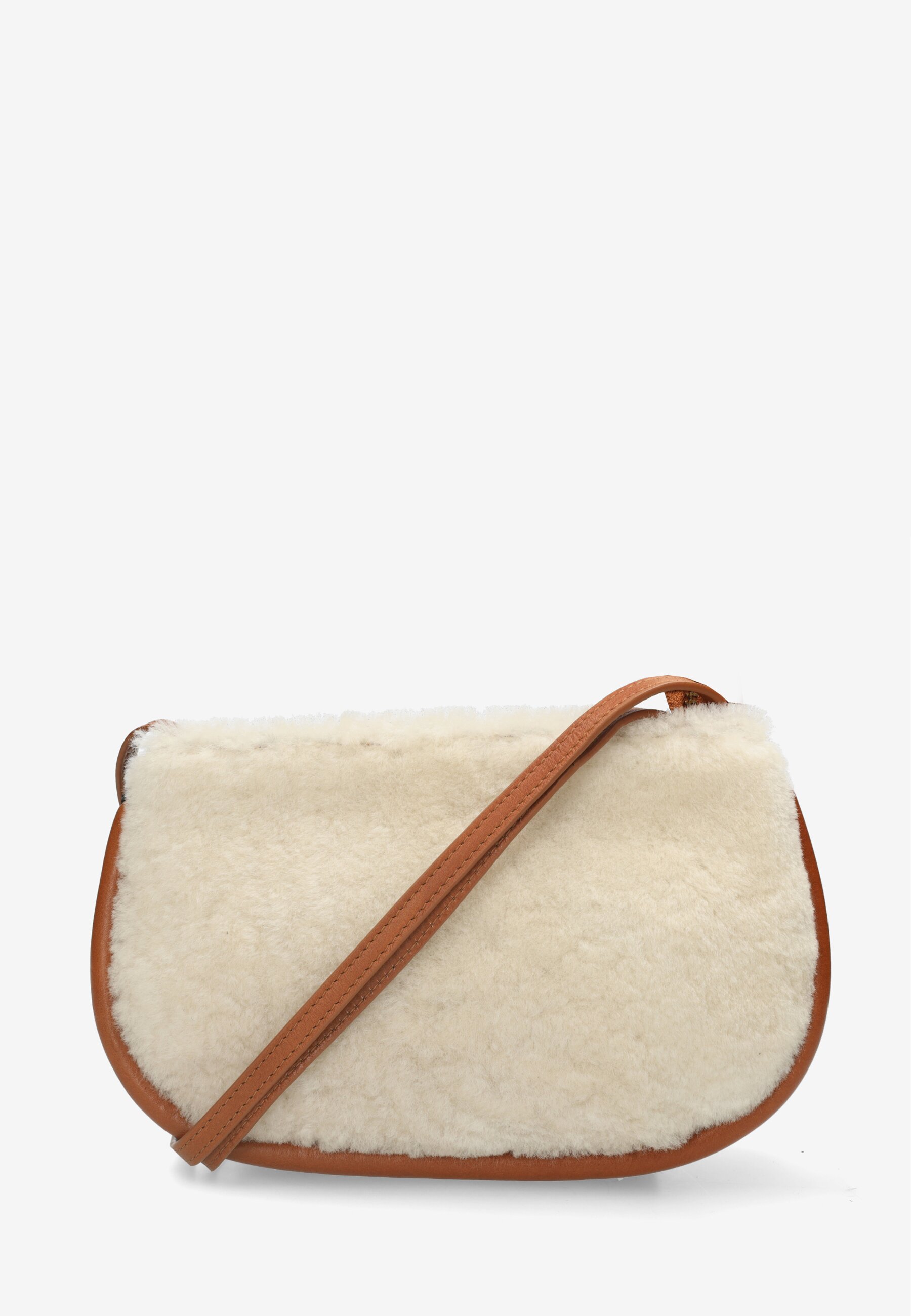 Fred de la bretoniere Crossbody Tas Elle Off White/Cognac