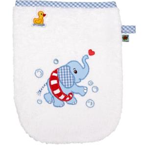Die spiegelburg Waschhandschuh BabyGlück Elefant hellblau