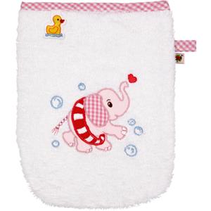 Die spiegelburg Waschhandschuh BabyGlück Elefant rosa