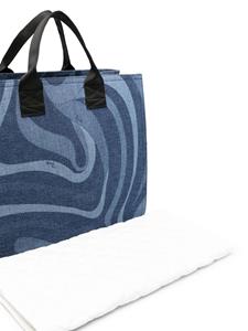 PUCCI Junior abstract-print changing bag - Blauw