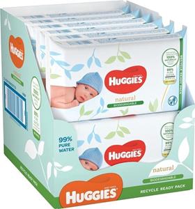 Huggies Natural - Biologisch afbreekbaar - Billendoekjes - 384 babydoekjes - 8 x 48