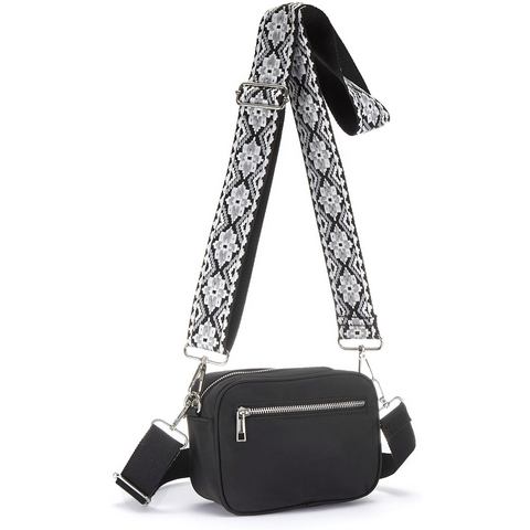 Lascana Schoudertas Handtas, crossbody-bag met verwisselbare schouderriemen VEGAN
