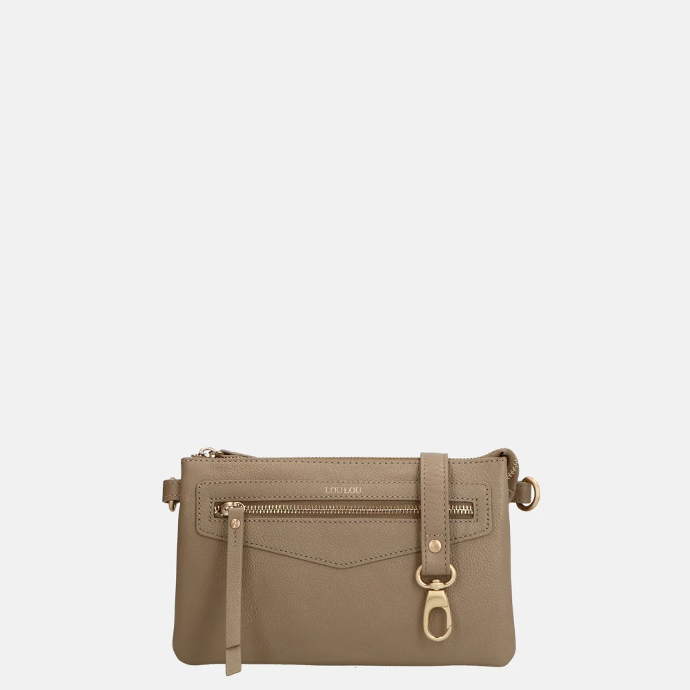 Loulou Essentiels Royal Nappa crossbody tas taupe