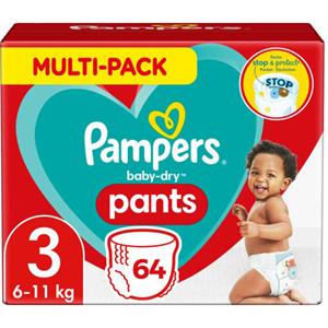 Pampers 2x  Baby Dry Luierbroekjes Maat 3 (6-11 kg) 32 stuks