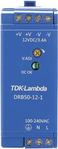 TDK-Lambda DRB50-12-1 DIN-rail netvoeding 12 V/DC 4.2 A 50.4 W Aantal uitgangen: 1 x Inhoud: 1 stuk(s)