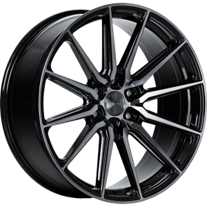 Vossen Wheels HF6-1 DEEP Zwart donker gepolijst