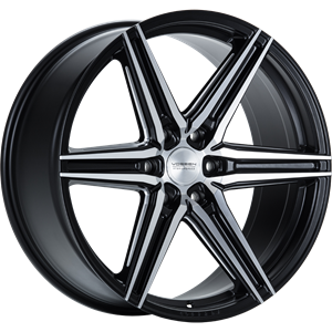 Vossen Wheels HF6-2 DEEP Mat zwart gepolijst