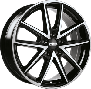 CMS WHEELS C30 Zwart gepolijst