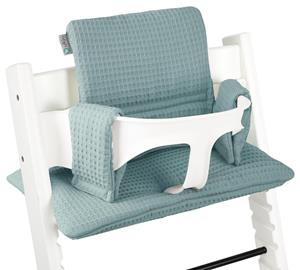 Ukje Stoelverkleiner  Jade voor Stokke Tripp Trapp - Kinderstoel Kussenset - Perfecte Pasvorm en Comfortabel Zitje - Katoen en Wasmachine Veilig