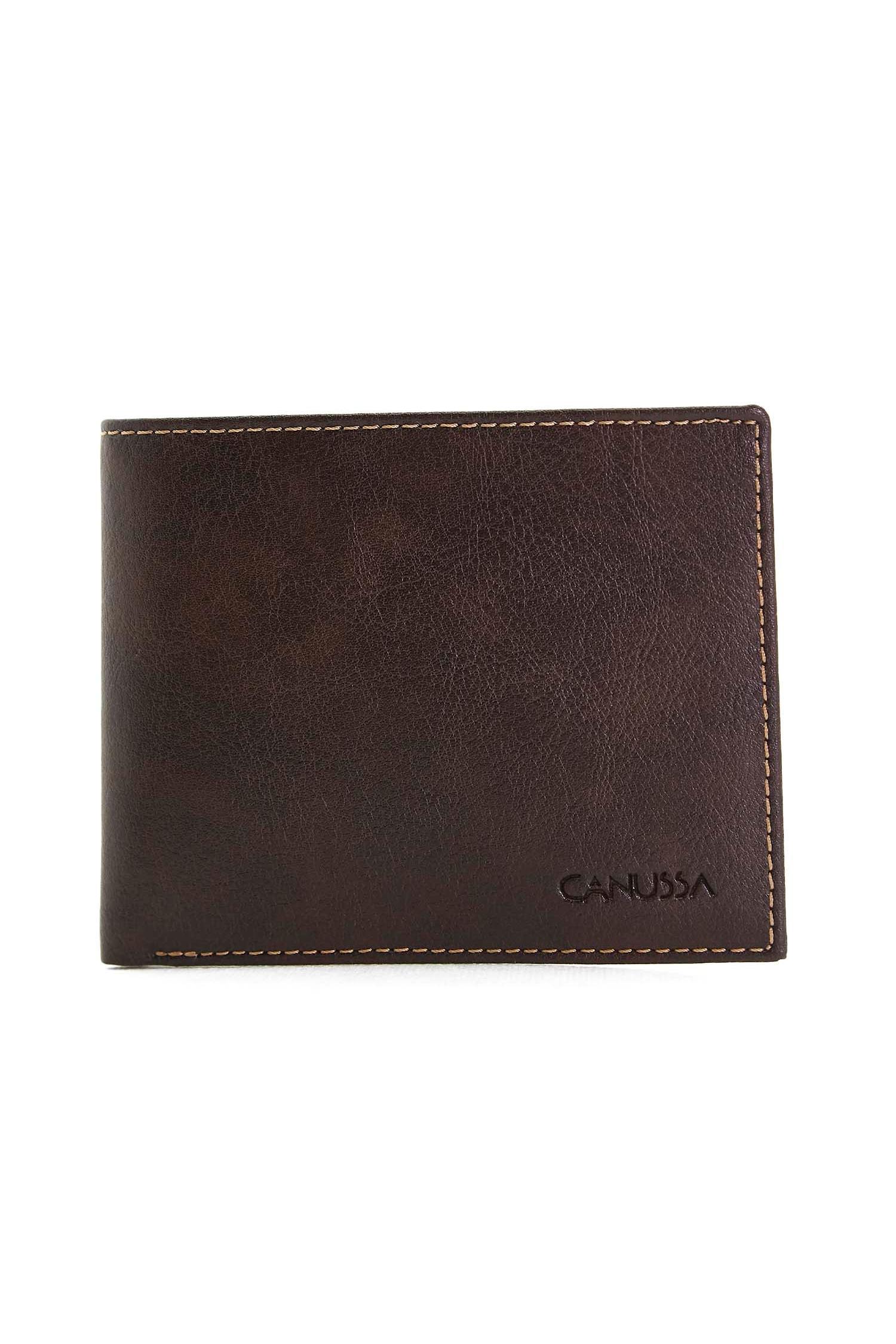 CANUSSA Damen vegan Brieftasche Slim Braun