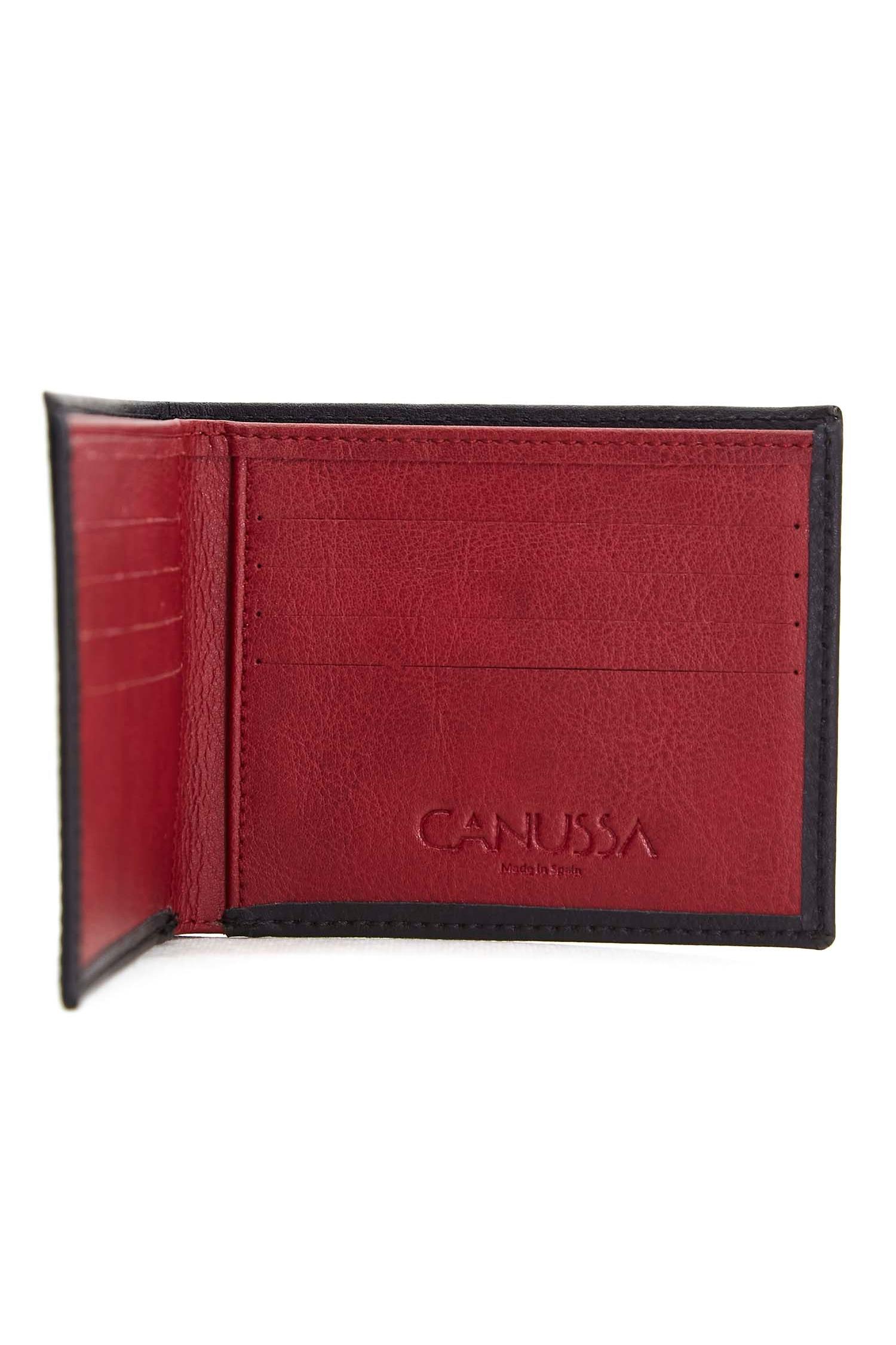 CANUSSA Damen vegan Slim Brieftasche Rot