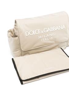 Dolce & Gabbana Kids Luiertas met logo - Beige