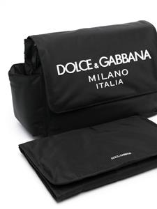 Dolce & Gabbana Kids Luiertas met logo - Zwart