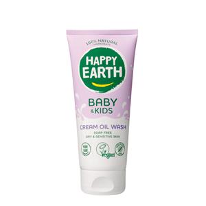 Happy Earth Wasgel creme olie baby & kids 200ML