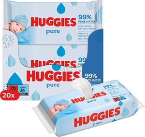 Huggies  Pure - Billendoekjes - 1120 babydoekjes - 20 x 56