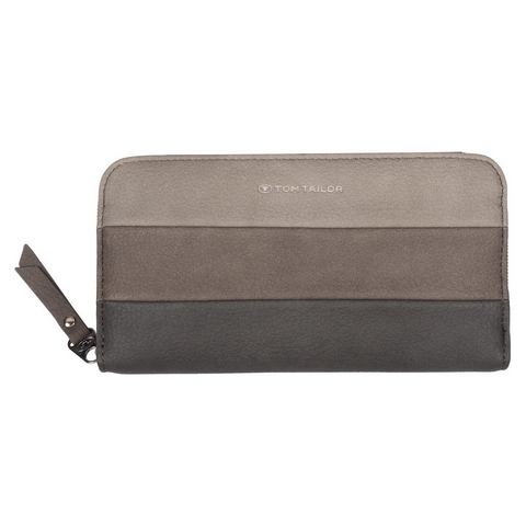 Tom Tailor Portemonnee ELLEN Long zip wallet in modieus streepdessin