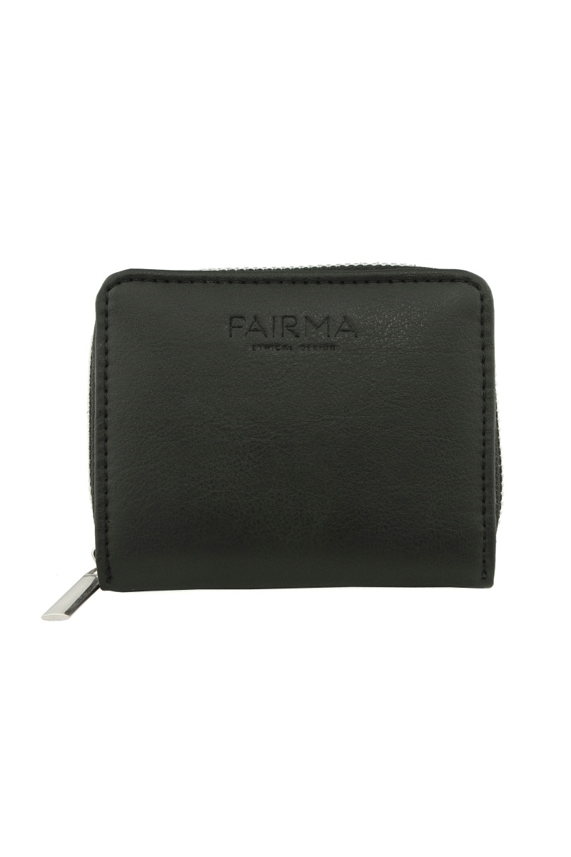 FAIRMA ETHICAL DESIGN Damen vegan Geldbörse Women's Mooj Small Schwarz