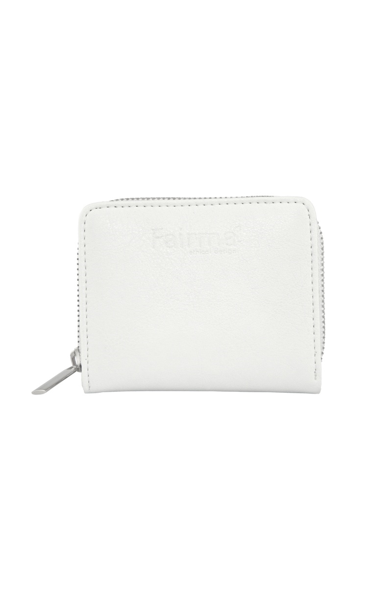 FAIRMA ETHICAL DESIGN Damen vegan Portemonnaie Damen Mooj Klein Weiß