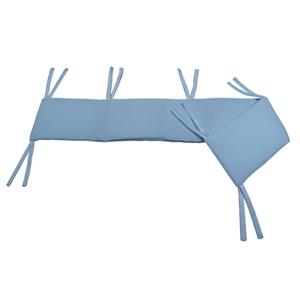 Dr. Sonne Nest voor co-sleeper wafel piquet effen blauw 26 x 170 cm
