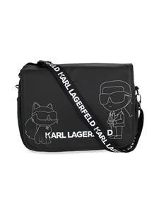Karl Lagerfeld Kids Luiertas met logo - Zwart