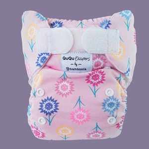 Babybum Bamboolik QuQu Pocketluier Stay-Dry - 4 prints - Sweet Pink