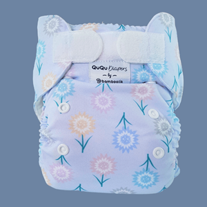 Babybum Bamboolik QuQu Pocketluier Stay-Dry - 4 prints - Lovely Lavendel