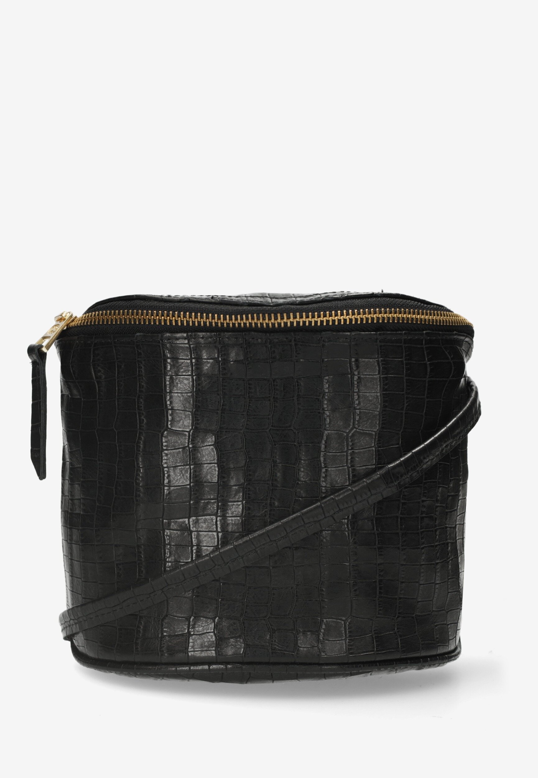 Fred de la bretoniere Crossbody Tas Marianneke Croco Zwart