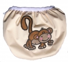 Babybum Monkey Doodlez Zwemluier - Monkey Mania - Maat S (4-8 kilo)
