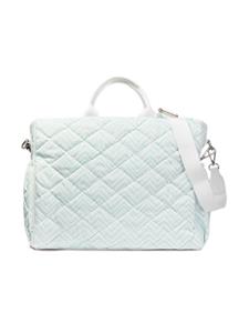 Missoni Kids zigzag-print quilted changing bag - Wit