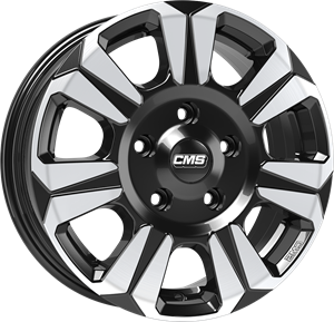 CMS WHEELS C31 Zwart gepolijst