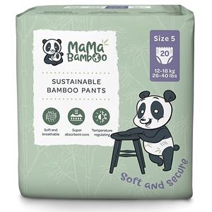 Mama Bamboo Eco Luierbroekjes - X-Large Plus - Maat 5+ 20 stuks