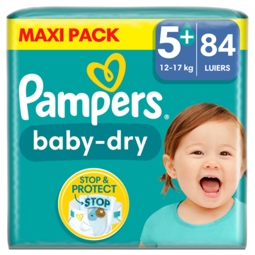 Pampers Windel Baby Dry, Größe 5+ Junior, Maxi Pack
